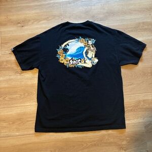 Vintage Lost Enterprise Hookups bikini graphic black tee men’s XL 100% cotton